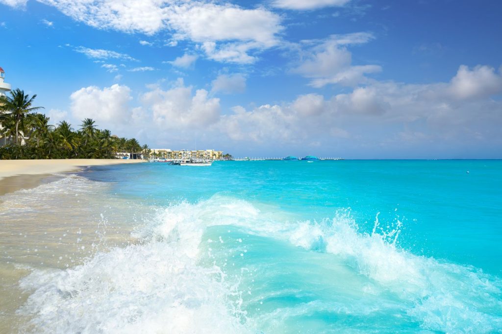 Things to do in Playa del Carmen without a car: the Caribbean beach in the center of town